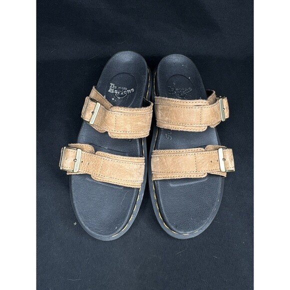 Dr Martens Myles Mens Size 41 US 8 Brown Leather Outdoor Slide Sandals Platform main image 6